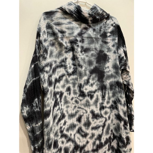 Shannon Passero Tie Dye Cotton lightweight Long Sleeve Maxi Lagenlook Large - Picture 8 of 14